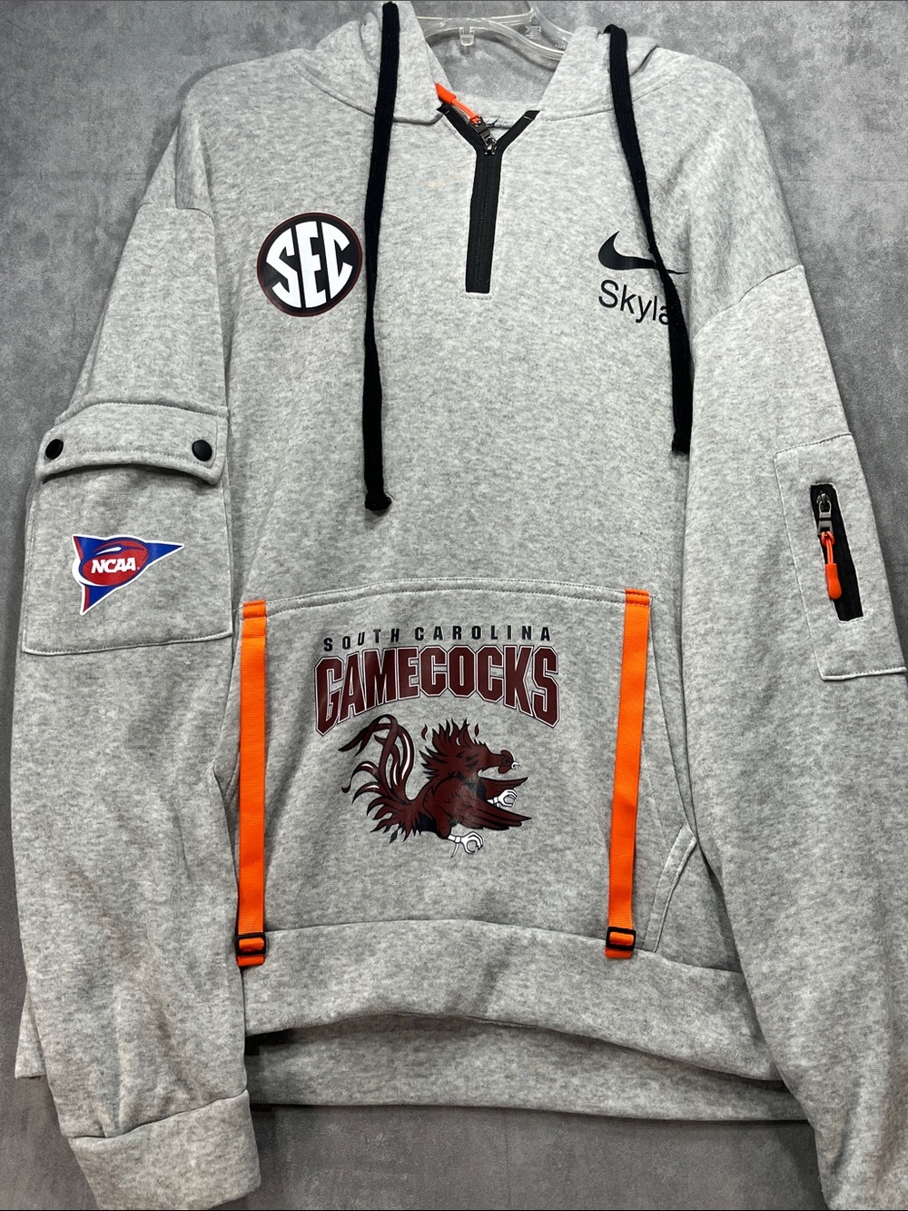 South Carolina Gamecocks SEC NCAA Utility Hoodie Gray Pullover